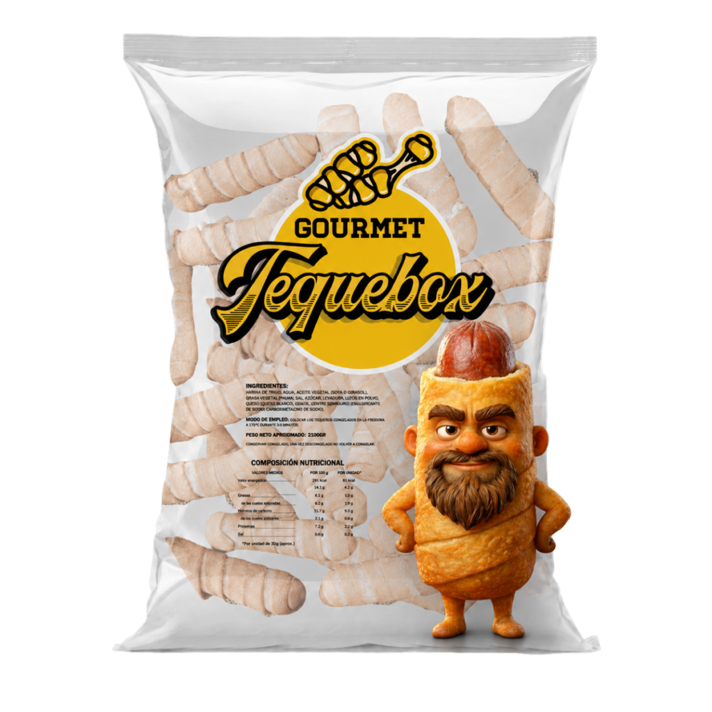 Mini tequeños de salchicha